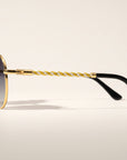 Vintage Frames Pac Double Rope Edition 18KT Two-Tone Gold – Gray – YELLOW / WHITE GOLD / GRAY - Side profile
