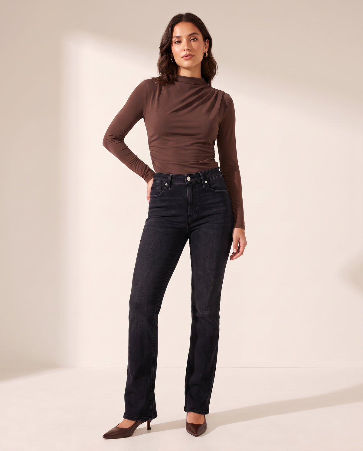 Pistola Evie High Rise Slim Boot Pant — Jet Set – JET SET - Full Front Model