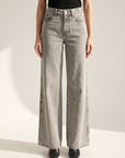 Kasey Mid-Rise Wide-Leg Jean — Backroad Grey – BACKROAD GREY - Hero Front