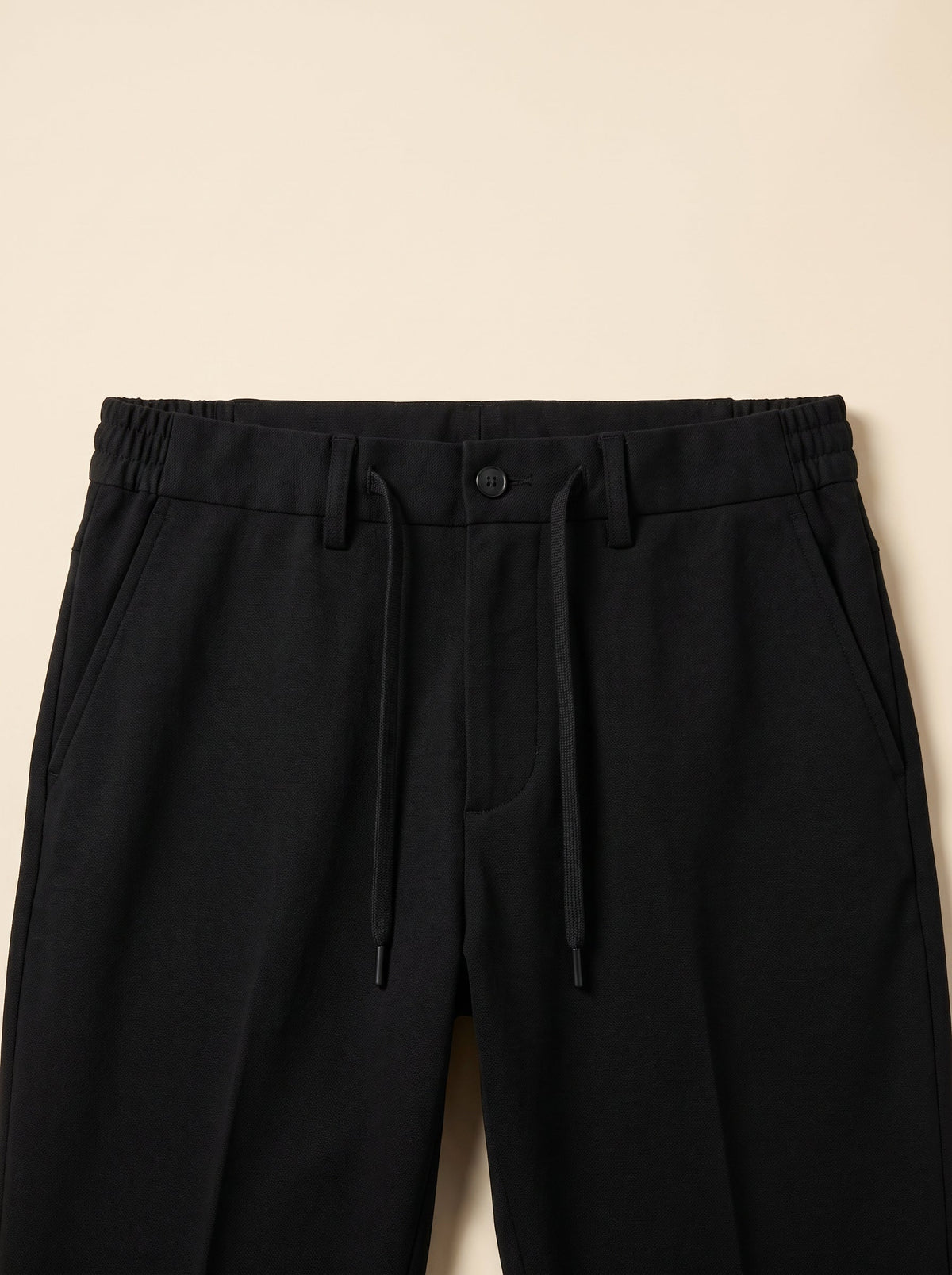 FRADI SLJ Overshirt Suit – BLACK - Trouser Waist Detail