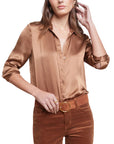 Dani 3/4 Sleeve Blouse - L’AGENCE