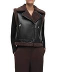 Daniels Sherpa Combo Vest - SIMKHAI