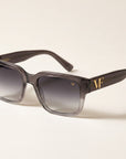 Vintage Frames VF Heir Grey Gradient Acetate – Black Gradient – GREY GRADIENT / BLACK GRADIENT - Three-quarter