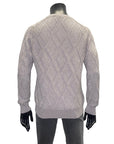 DIAMOND VANISE WOOL CASHMERE CREW - GRAN SASSO