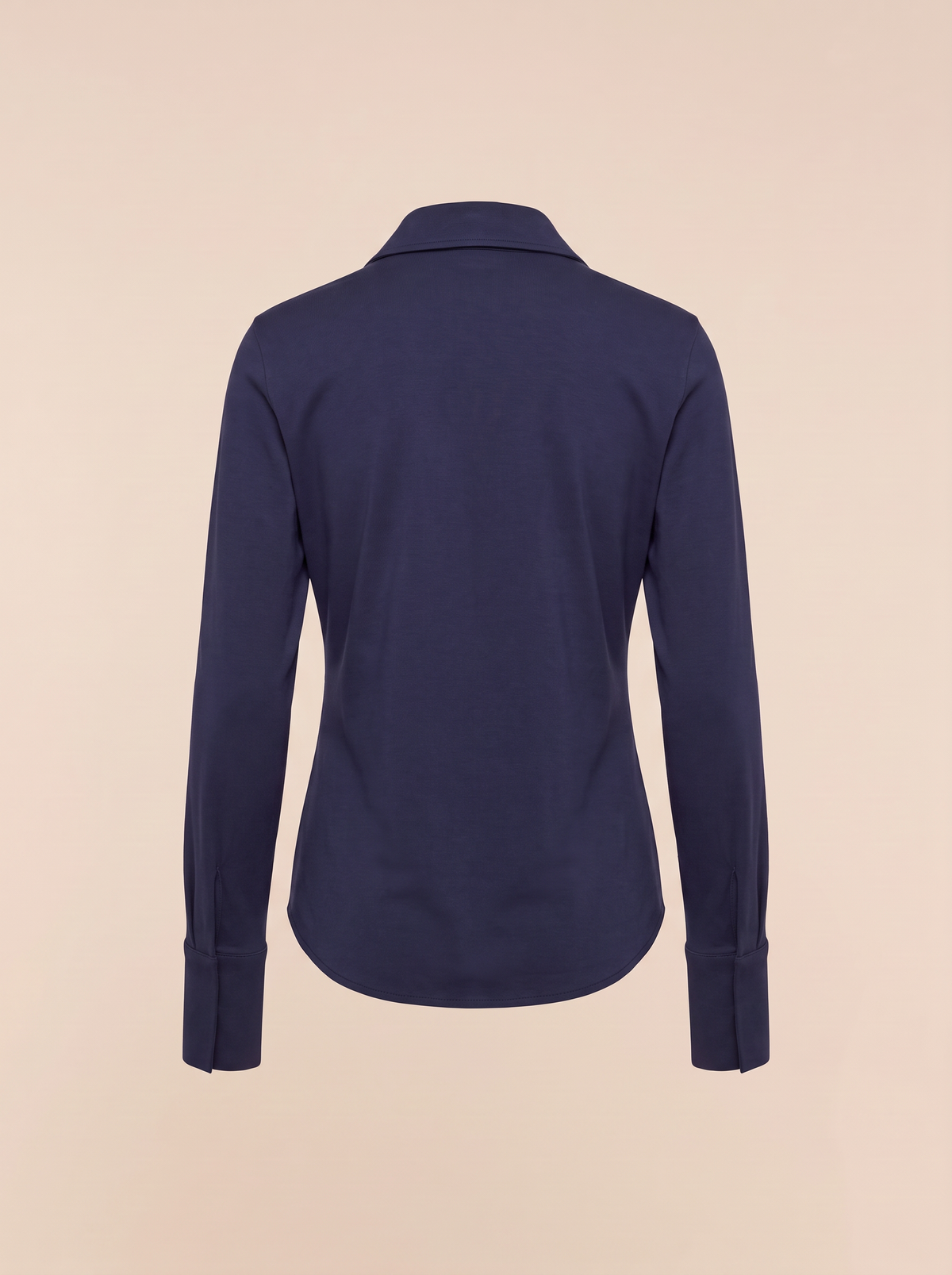 Organic Cotton Relaxed Shirt – MIDNIGHT - Ghost Mannequin Back