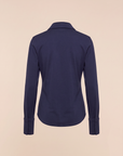 Organic Cotton Relaxed Shirt – MIDNIGHT - Ghost Mannequin Back