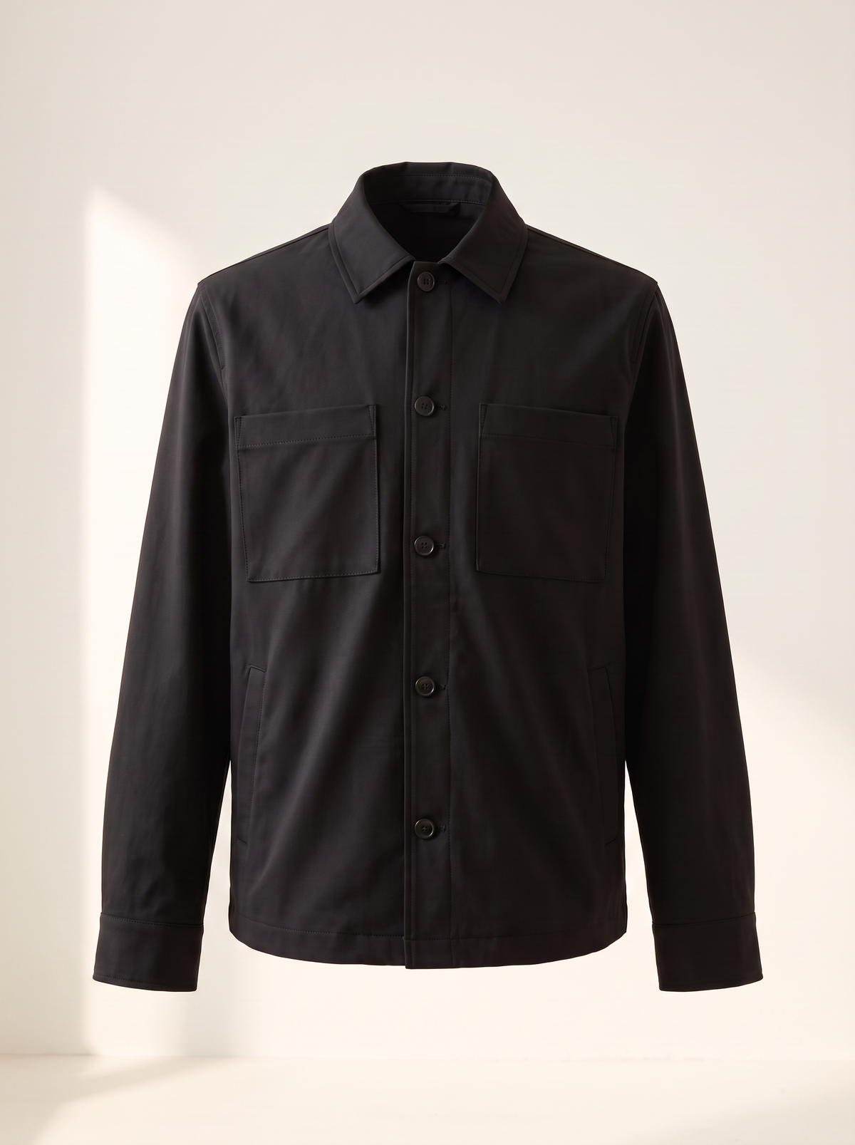 MARSEILLE HYBRID JACKET - LES DEUX – BLACK - Ghost Front