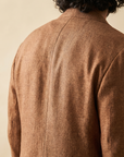 Fugàto Patch Pocket Linen Soft Blazer – Copper - Detail Back