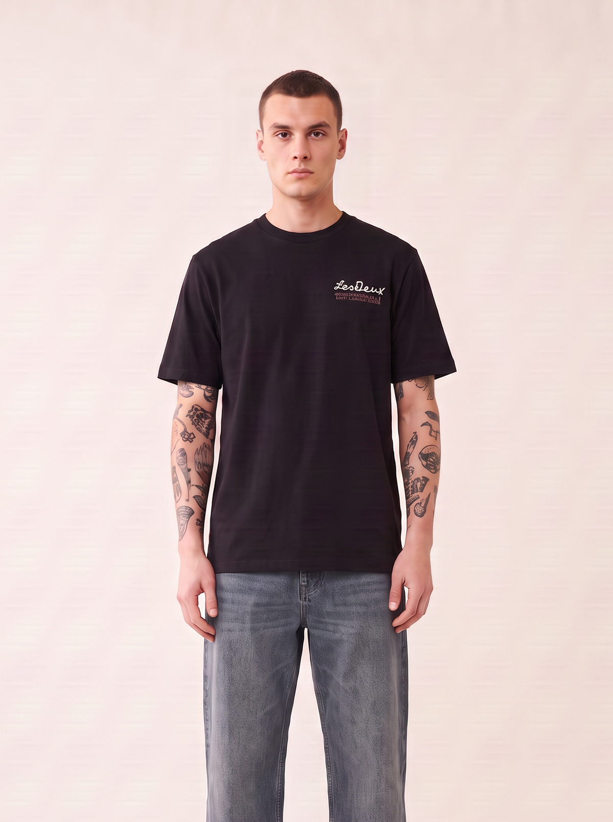 RURAL T-SHIRT - LES DEUX – BLACK - Hero Front
