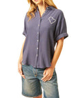 Felix Heart Button Up - JOHN AND JENN