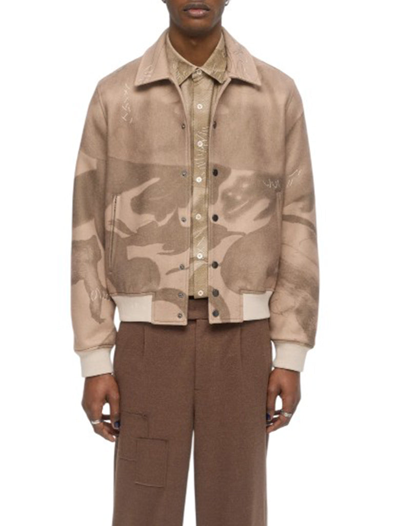 FELTED BOMBER WITH SKETCH DETAILS - DOM REBEL