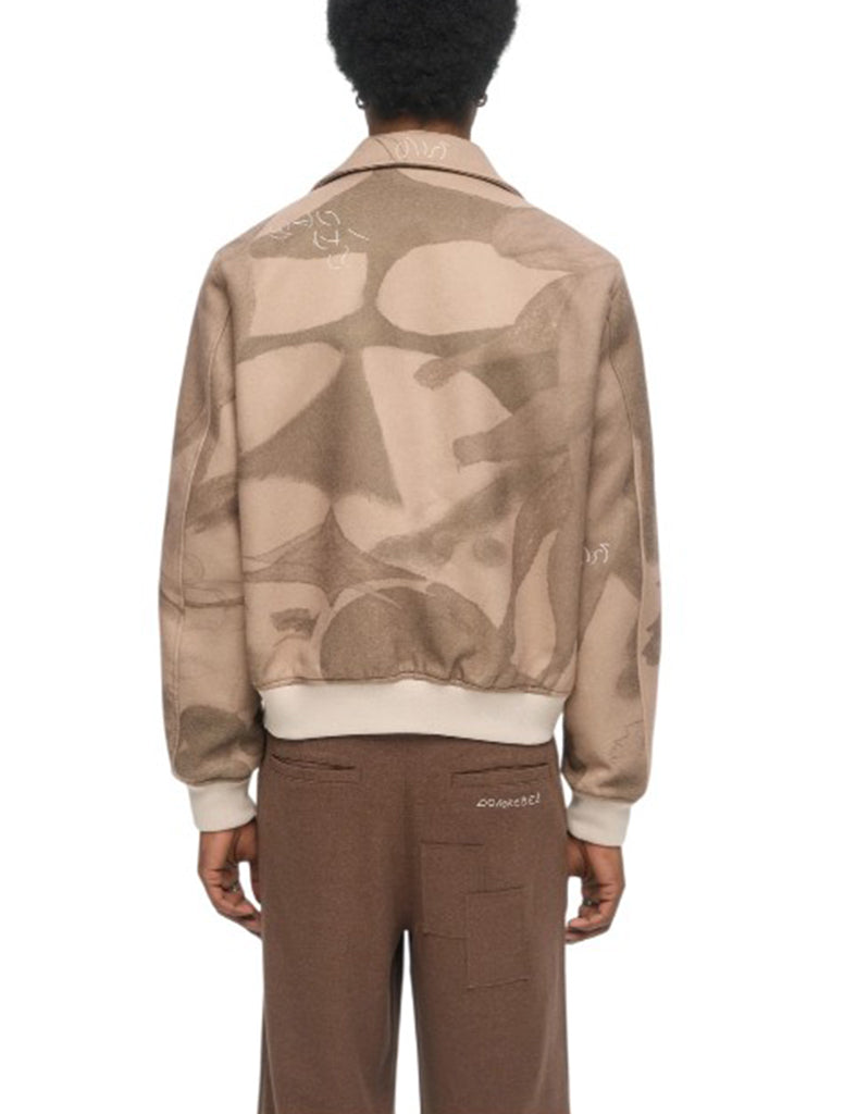 FELTED BOMBER WITH SKETCH DETAILS - DOM REBEL