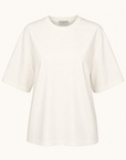 Bastille Damasc Printed T-Shirt Ball — White — Ghost Mannequin Front