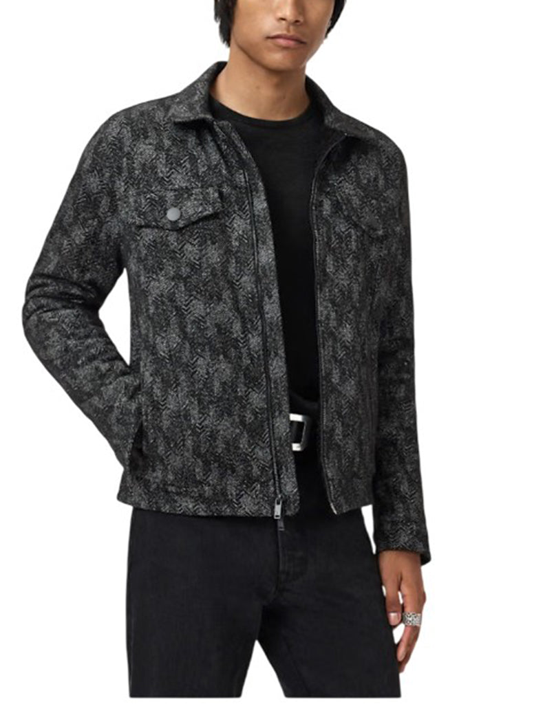 FLEECE MOCK NECK JACKET - JOHN VARVATOS