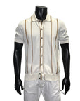 FULL BUTTON 2TONE POLO - GRAN SASSO