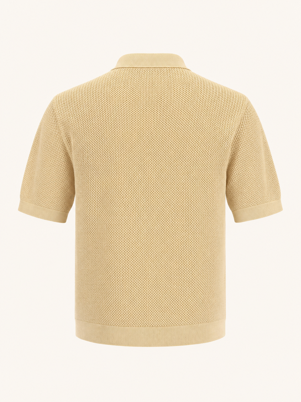 Tagliatore Tilley Knit Polo Beige — Image 6