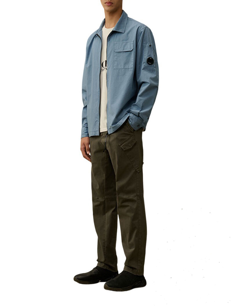 GABARDINE ZIP OVERSHIRT - CP COMPANY