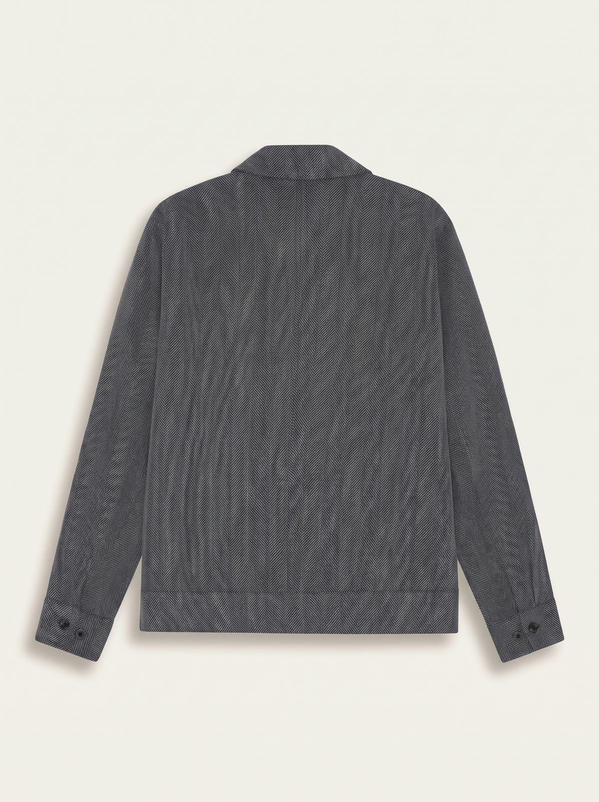 HERRINGBONE COACH JACKET - LES DEUX – BLACK - Ghost Back