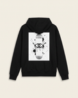 SKATE C ALCANTERA PRINT HOODIE - BASTILLE – BLACK - Ghost Back