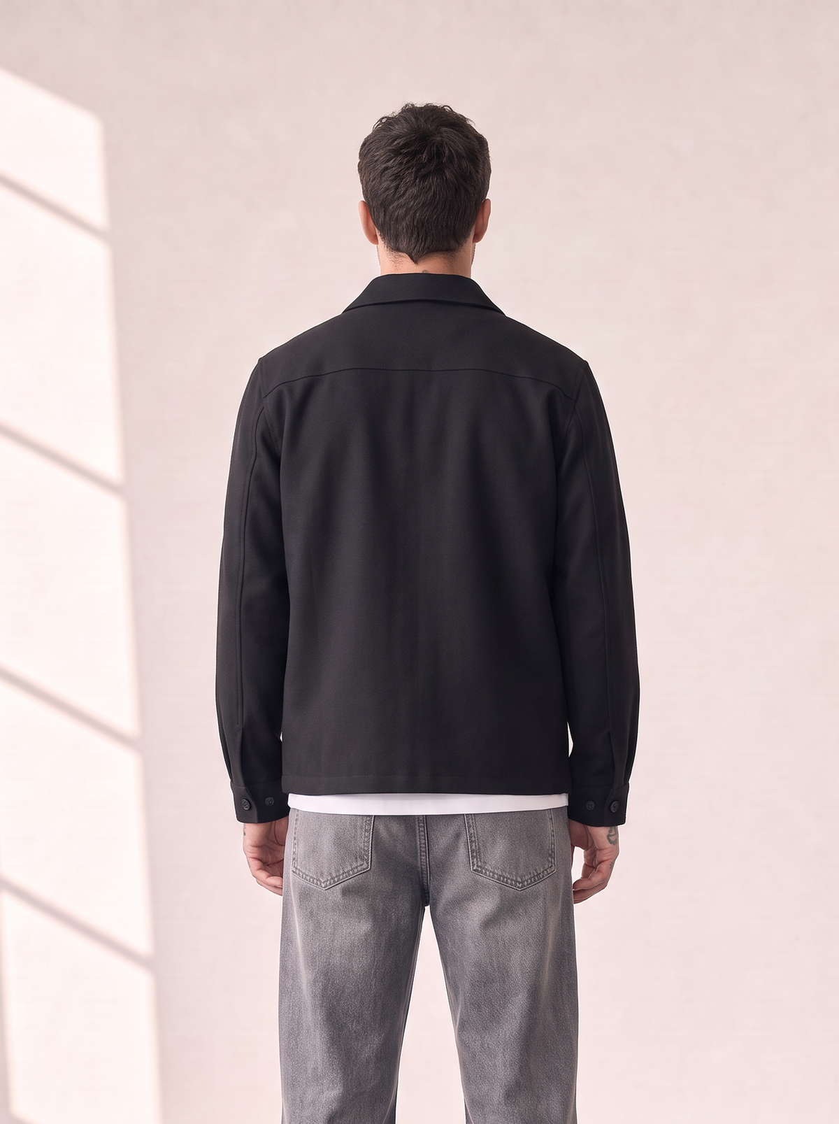 MARSEILLE HYBRID JACKET - LES DEUX – BLACK - Hero Back