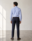 SAND Performance Pin Stripe Shirt – BLUE - Full Back Model