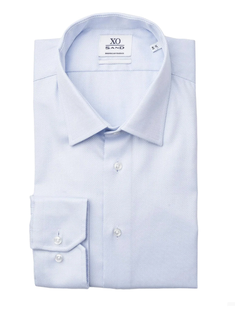 GORDON TEXTURED DRESS SHIRT - SAND