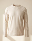 Circolo 1901 Cashmere-Touch Long-Sleeve Crewneck – OFF WHITE - Ghost Front