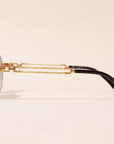 Vintage Frames Pac Double Rope Edition 18KT Two-Tone Gold – Flash Grail – YELLOW / WHITE GOLD / FLASH GRAIL - Side profile