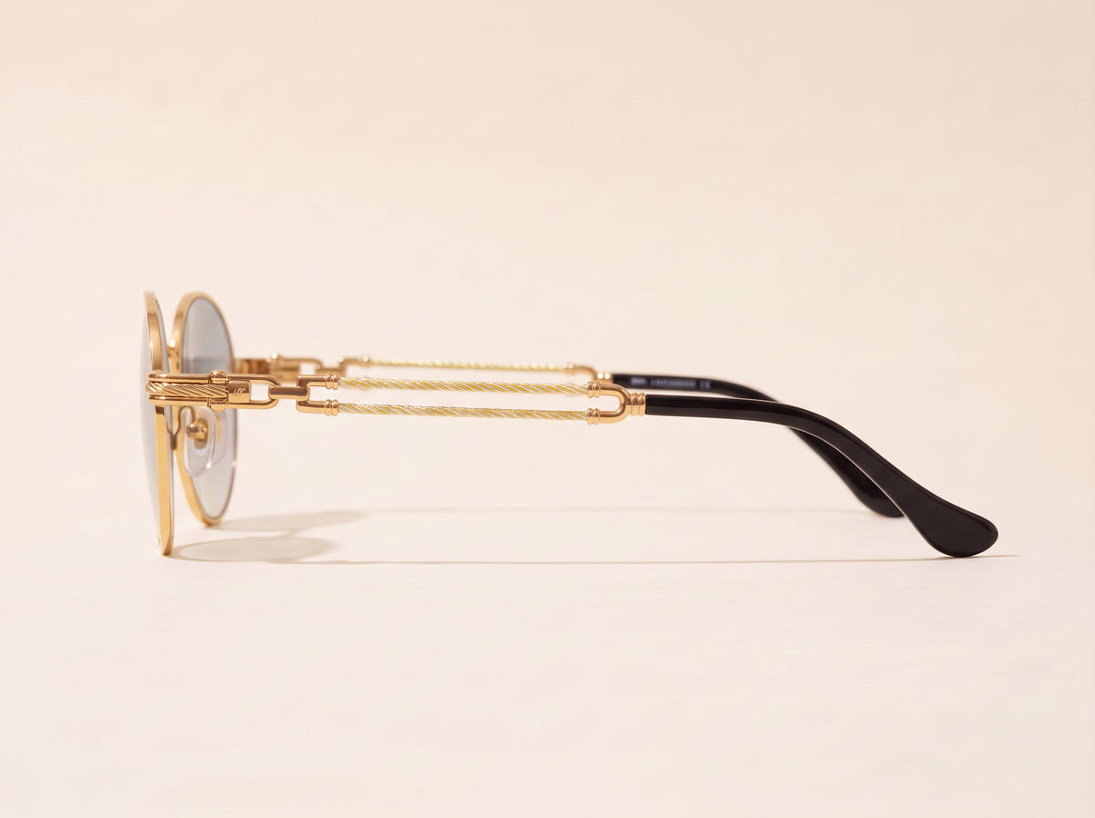 Vintage Frames Pac Double Rope Edition 18KT Two-Tone Gold – Flash Grail – YELLOW / WHITE GOLD / FLASH GRAIL - Side profile