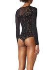 Graphic Flower String Bodysuit - WOLFORD