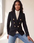 Miller Dickey Jacket — Black/Gold – BLACK/GOLD - Hero Front
