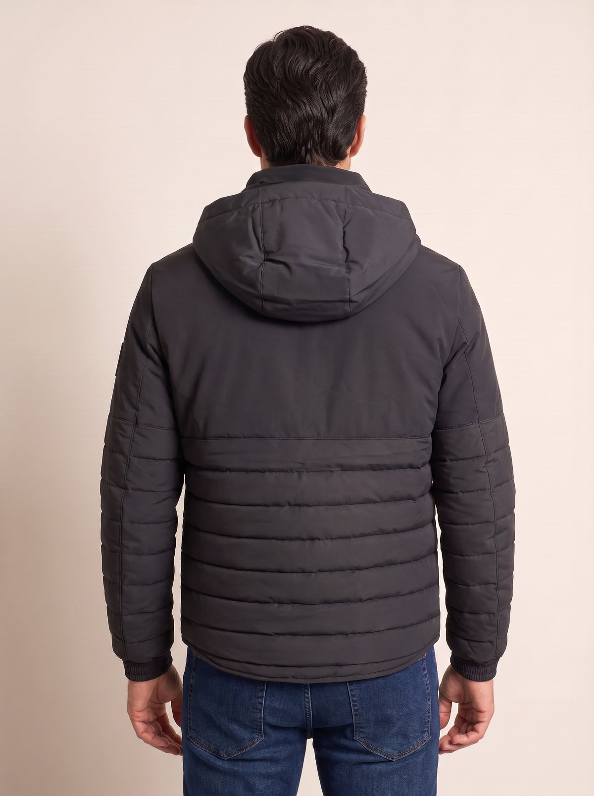 ROVOR Redding Four-Way Stretch Hooded Jacket – BLACK - Mid-Body Back