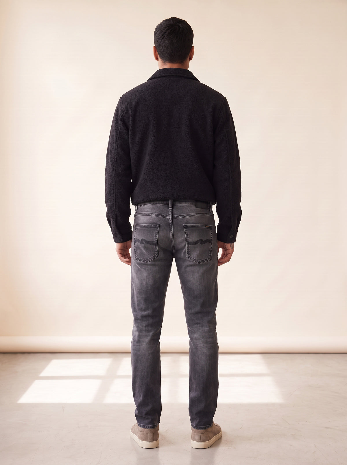 LEAN DEAN BLACK EYES - NUDIE JEANS – BLACK EYES - Full Back Model