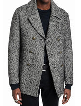 Load image into Gallery viewer, HARDEN PEACOAT IN NEP WOOL - JOHN VARVATOS
