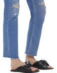 Highwaist Rider Ankle Fray Jeans - MOTHER