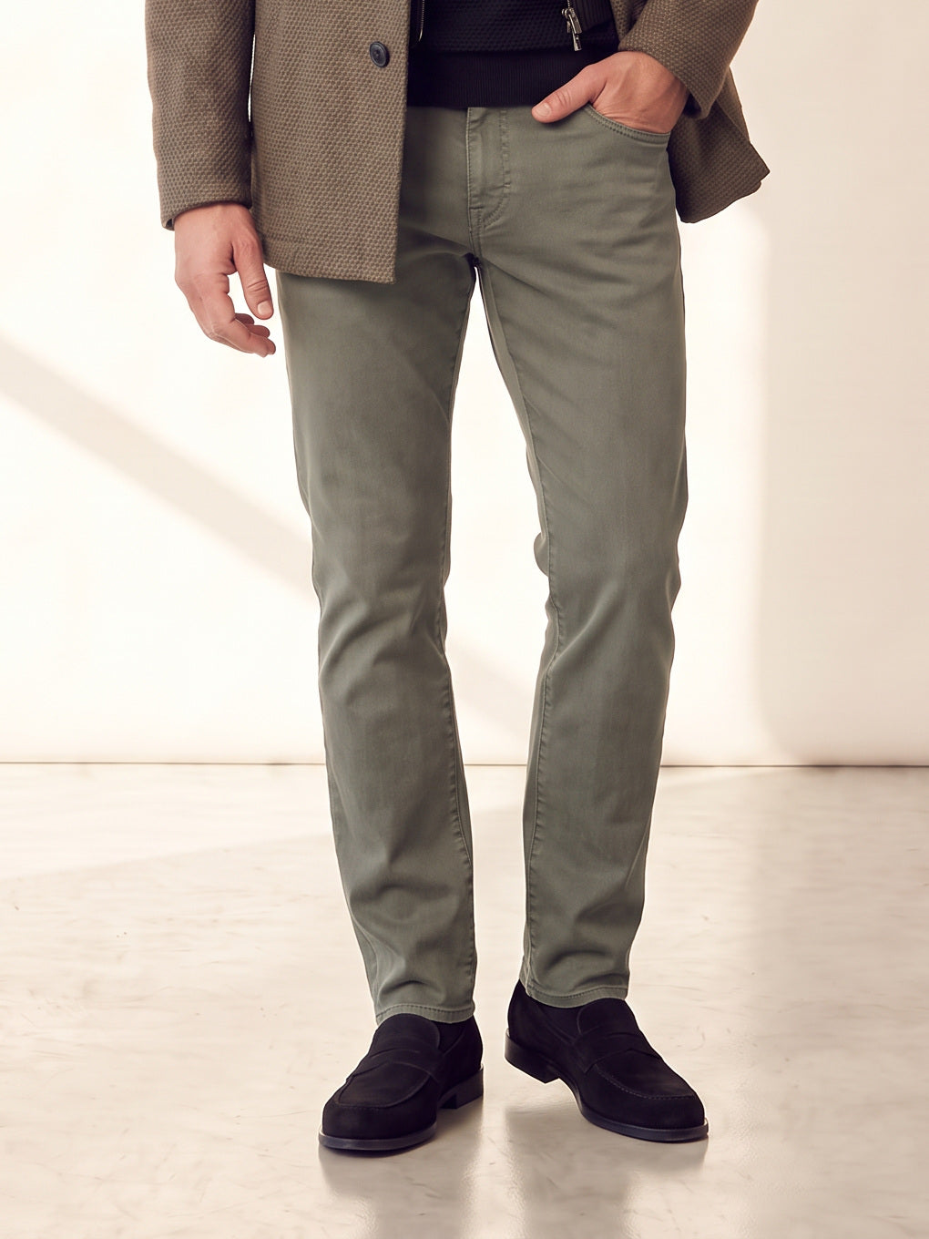MICHELANGELO SOFT DYE 5 POCKET - ALOE – ALOE - Hero Front