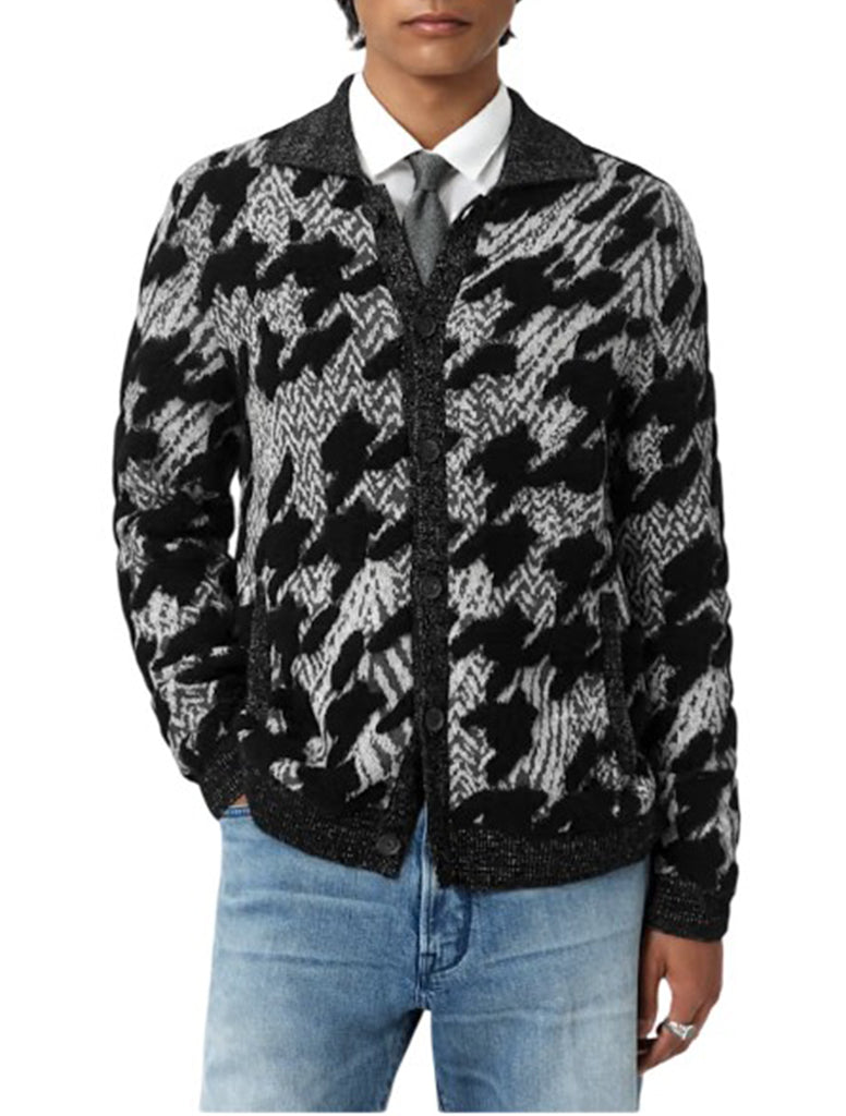 HOUNDSTOOTH TERRYJACKET - JOHN VARVATOS