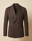 FRADI SLJ Double-Breasted Jacket – BROWN - Ghost Front