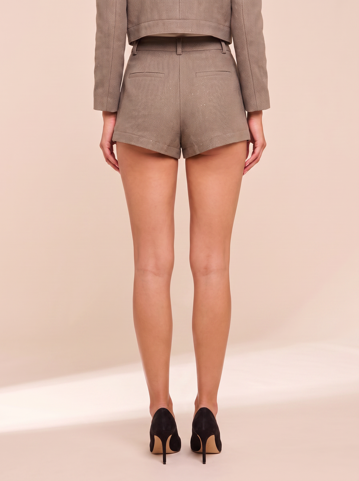 Dionne Tweed Short – MOTA/LIGHT GOLD - Hero Back
