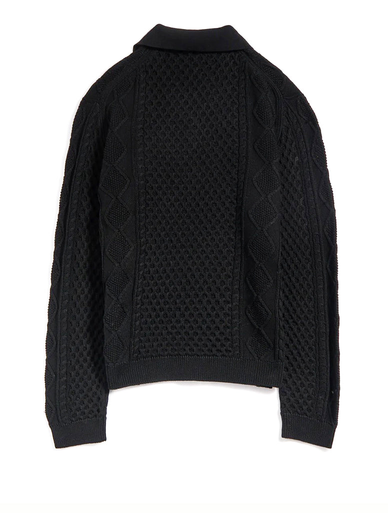 JOHNNY COLLAR CABLE POLO - JOHN VARVATOS