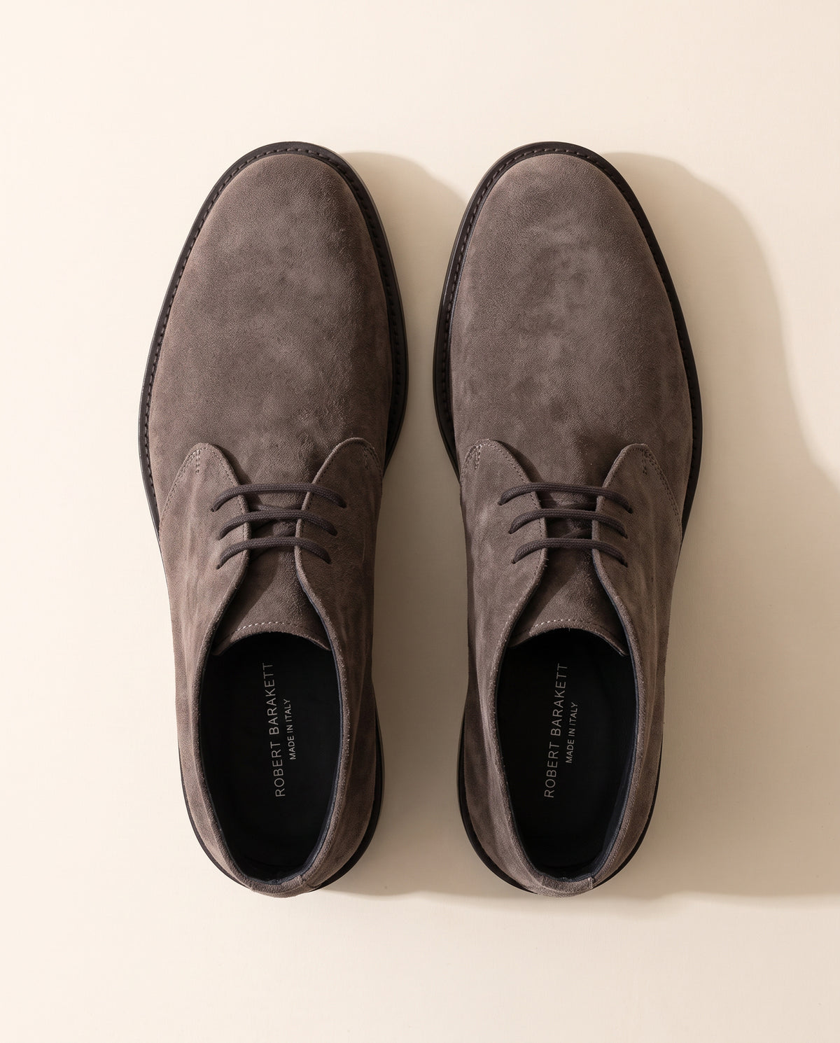 Robert Barakett Nicky Suede Chukka Boot – BROWN - Top View