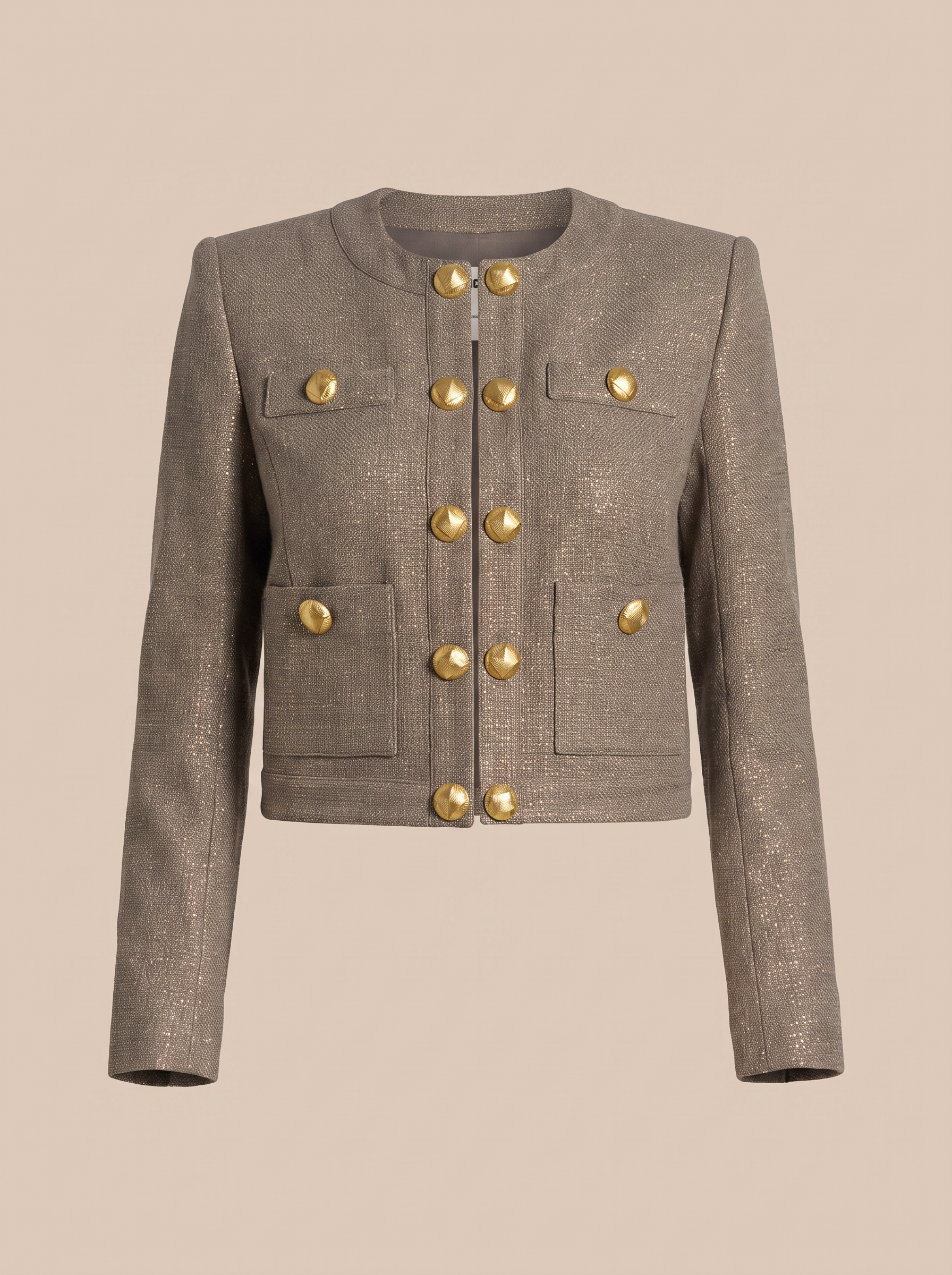 Kahlia Jacket – MOTA/LIGHT GOLD - Ghost Mannequin Front