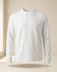 Circolo 1901 Cashmere-Touch Long-Sleeve Crewneck – OPTIC WHITE - Ghost Front