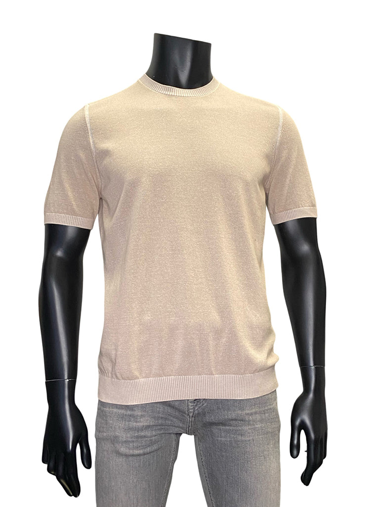 KNIT CREWNECK T-SHIRT - FERRANTE