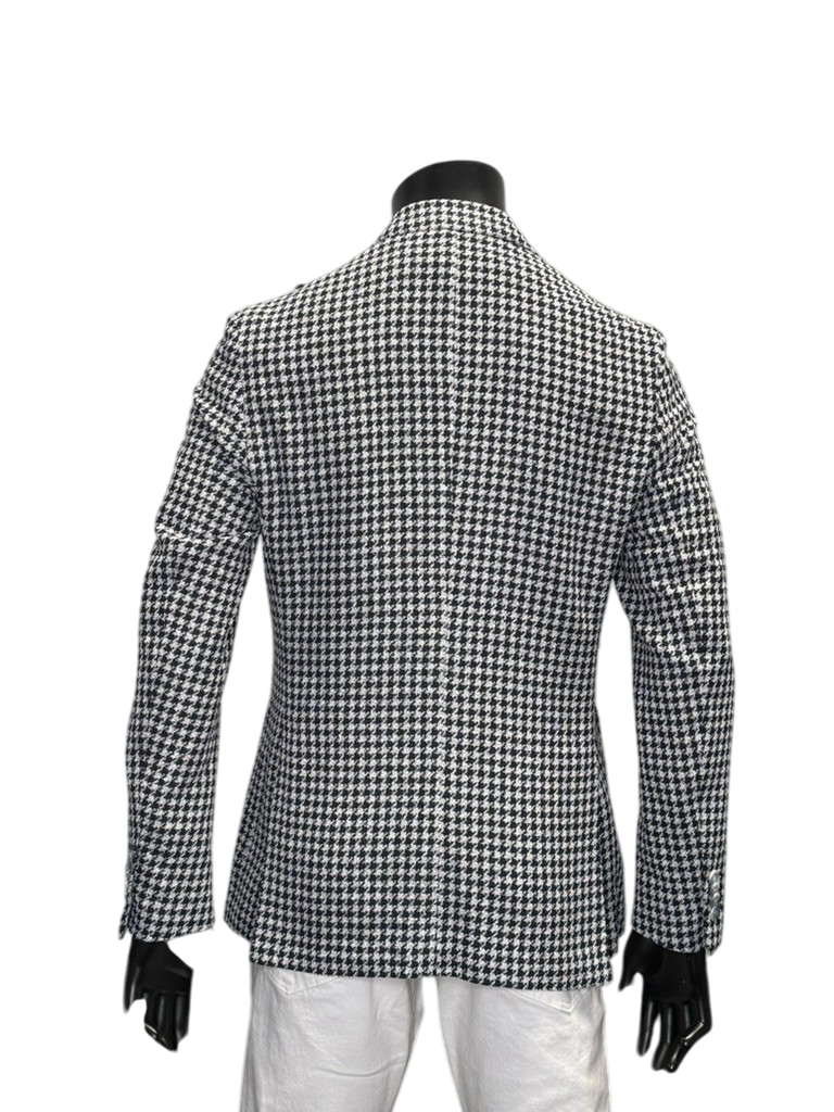 KNIT HOUNDSTOOTH BLAZER - FUGATO