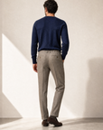 Briglia Isolas Drawstring Dress Pant – BROWN - Full Back Model