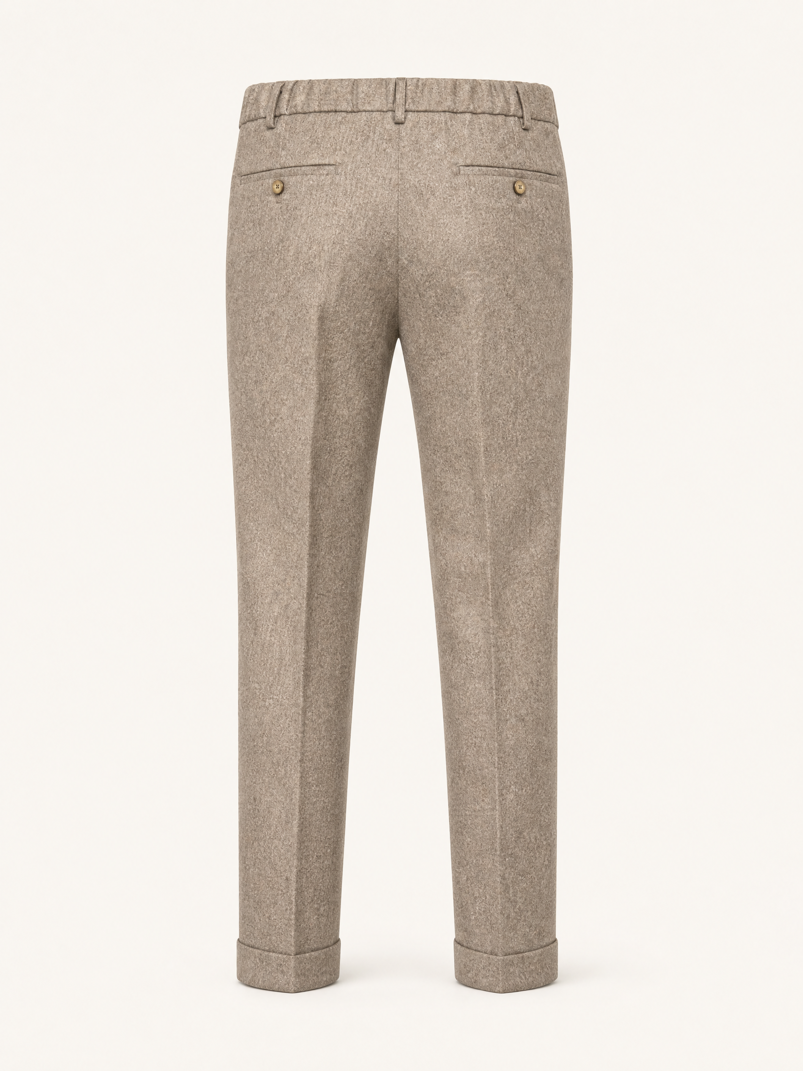 Briglia Isolas Drawstring Dress Pant – BROWN - Ghost Mannequin Back
