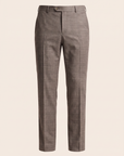 CRAIG STR PERFORMANCE STRETCH TROUSER – TAUPE GLEN PLAID - Ghost Front