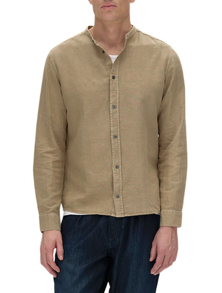 LAGOA MANDERIN LINEN SHIRT - GABBA