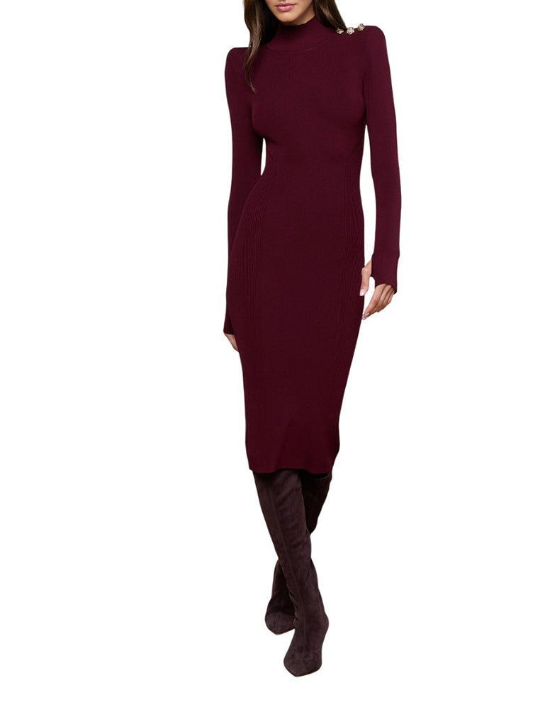Larelle Mockneck Dress - L'AGENCE
